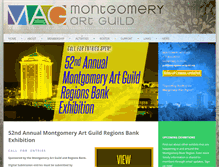 Tablet Screenshot of montgomeryartguild.org